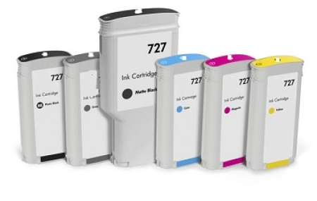 Negro Mate Compa Hp Designjet T1500,T2500,T920-130Ml #727
