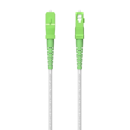 AISENS Cable fibra optica latiguillo 250 M G657A2 3.0 9/125 SMF simplex CPR Dca LSZH, SC/APC-SC/APC,