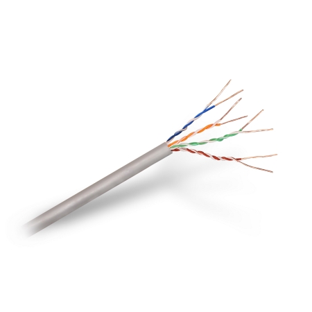 AISENS - BOBINA CABLE DE RED RJ45 CAT.5E UTP RÍGIDO AWG24, GRIS, 305M