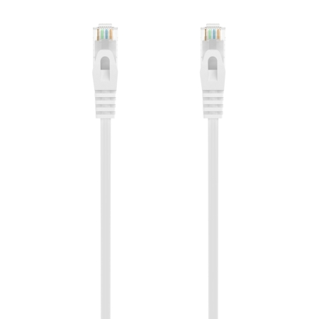 AISENS - CABLE DE RED LATIGUILLO RJ45 LSZH CAT.6A 500 MHZ UTP AWG24, BLANCO, 1.0M