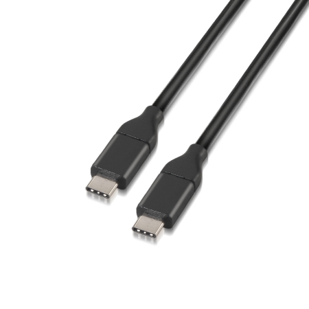 AISENS - CABLE USB 3.1 GEN2 10GBPS 3A, TIPO USB-C/M-USB-C/M, NEGRO, 1.0M