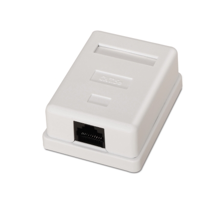 AISENS - ROSETA DE SUPERFICIE RJ45 CAT.5E UTP 1 TOMA, BLANCO
