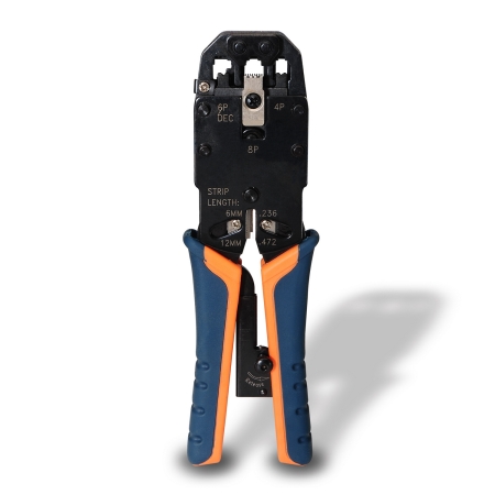 AISENS - TENAZA METaLICA DE CRIMPAR RJ10/RJ11/RJ12/RJ45 DE CARRACA