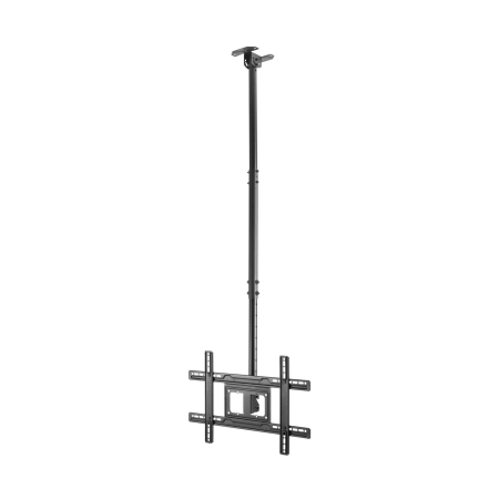 AISENS - SOPORTE DE TECHO GIRATORIO, INCLINABLE, EXTENSIBLE PARA MONITOR/TV 50KG DE 37-80, NEGRO