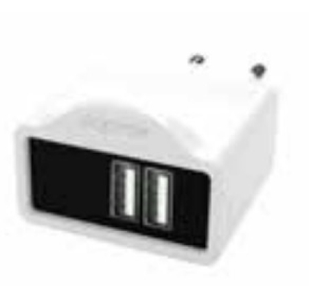 APPROX Cargador 2 USB de Viaje/Pared 1A (Blanco)