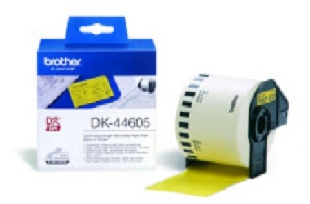 BROTHER Rollo de Papel Continuo Removible Amarillo de 62mm x 30,48m