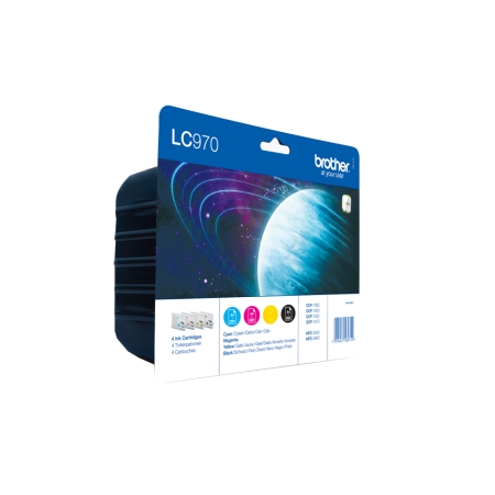 BROTHER Pack cartuchos Negro, Cian, Magenta y Amarillo MFC/DCP-135/150C/235C/260C (300 pag.)
