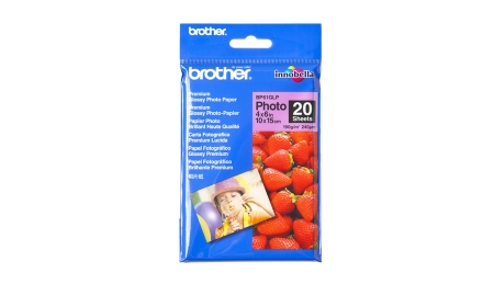 BROTHER Papel Inkjet Glossy 10x15 20h 190g/m2