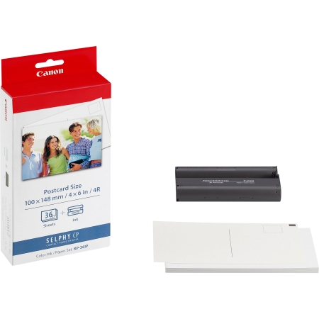 Canon Video-Impresora CP-100 Cart. + Papel, 10 x 15mm, 36 Hojas