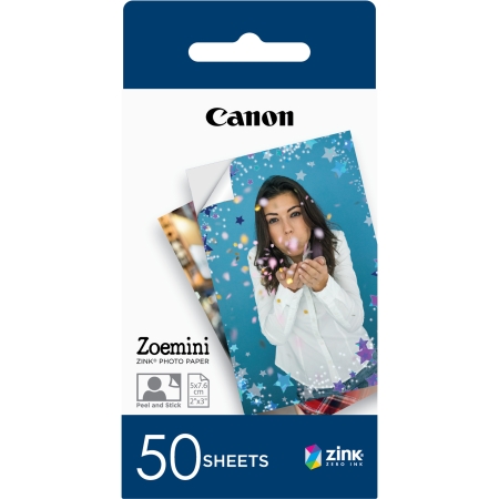 CANON 50 HOJAS PAPEL FOTOGRaFICO ADHESIVO CANON ZINK PARA ZOE MINI