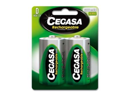 CEGASA PILA RECARGABLE HR20 3000 MAH 1 2V BL.2 UDS