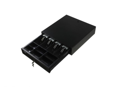 EQUIP TPV CAJON PORTAMONEDAS METAL 41X41 RJ11 NEGRO (3 AÑOS DE GARANTIA)