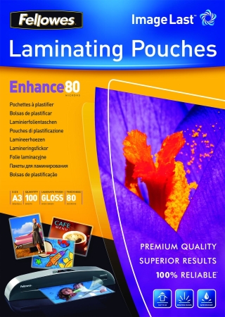 FELLOWES Fundas para Plastificar 5306207/ A3/ 80 Micras/ 100 unidades