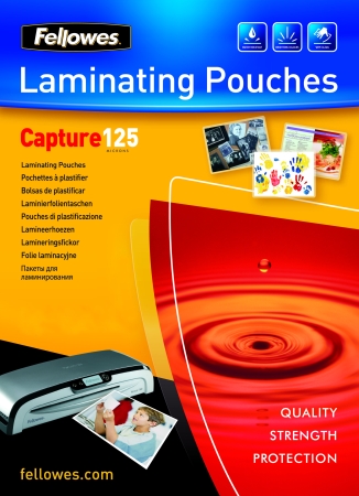 FELLOWES Fundas para Plastificar 5307407/ A4/ 125 Micras/ 100 unidades