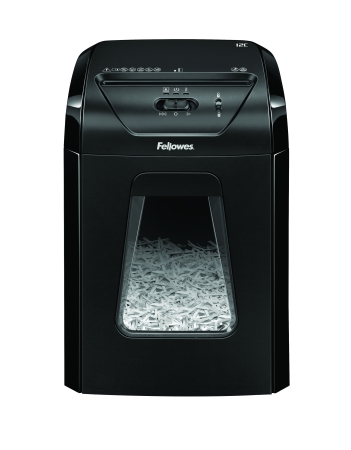 FELLOWES Destructora 12C/ Corte en Partículas de 4 x 40mm/ Negra