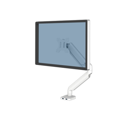 FELLOWES Soporte para monitor individual Platinum Series Blanco (Soporta hasta 32 Pulgadas)