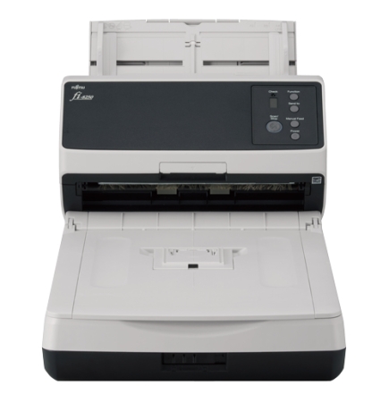 RICOH -FUJITSU Escaner fi-8250, Escaner de Grupo de Trabajo LED Gigabit Ethernet USB 3.2 con ADF/plano, Duplex, A4, 50 ppm/100 ipm.