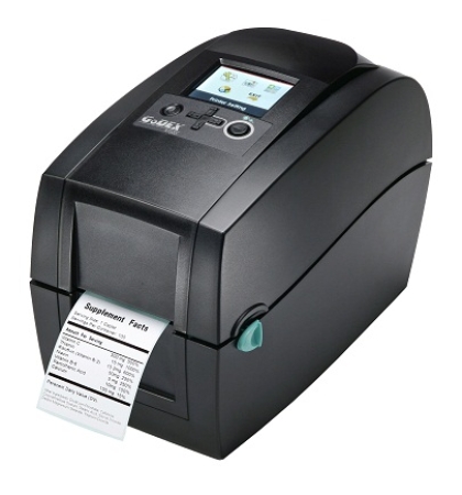GODEX Impresora Etiquetas RT200i TT. 203 ppp. Ancho de impresion 54 mm, papel hasta 60mm. Velocidad