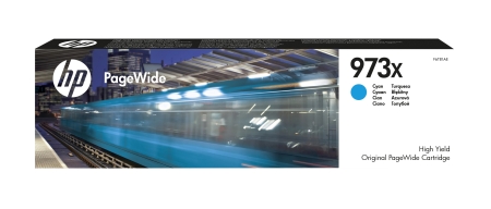 HP PageWide Pro 477 nº973X Cartucho Cian Alta