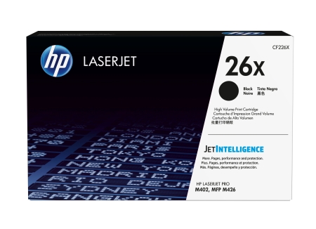 HP LaserJet Pro M402/426 Toner Negro nº26X 9.000 paginas alta capacidad
