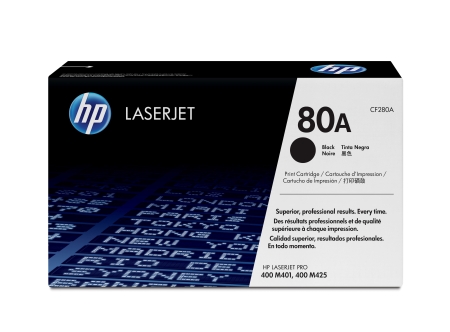 HP Toner Negro Laserjet M401 nº80A 2.700 Pag.