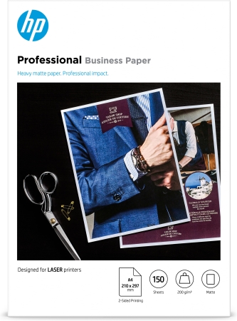 HP Papel profesional mate A4 200g 150hojas
