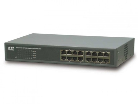 KTI 16-port 10/100/1000Base-T Gigabit copper switch
