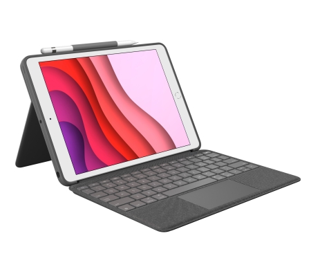 LOGITECH Funda con Teclado Combo Touch para Tablets Apple Ipad 7ª/ 8ª/ 9ª Generación 10.2