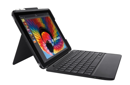 LOGITECH FUNDA CON TECLADO SLIM Gris para iPad 24.6 cm (9.7