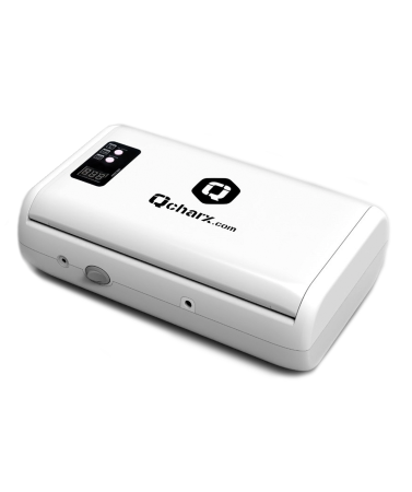 QCHARX Equipo de fijacion de laminas especiales mediante tecnologia ultravioleta, complementado con bomba de vacio para evitar la aparicion de burbujas