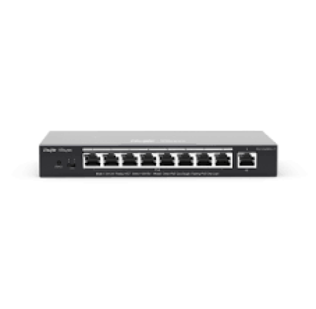 REYEE 8-Port Gigabit Smart Switch, 8 Gigabit RJ45 Ports, Desktop Steel Case
