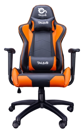 Talius silla Gecko V2 gaming negra/naranja,brazos fijos, butterfly, base nylon, ruedas nylon