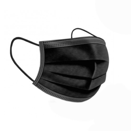 ProSafe Pack 50 Mascarillas Quirurgicas Desechables Tipo IIR - BFE hecha en España Color Negro