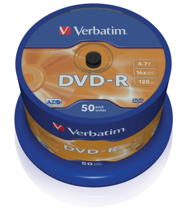 VERBATIM DVD-R 4.7GB 16x Avanced Azo(Tarrina 50)
