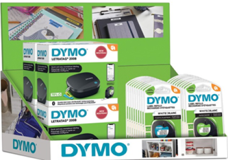 DYMO Pack EXPOSITOR Sobremesa / 6 Rotuladoras LT200B (2172855 ) + 20 Cintas ( S0718850 / S0721510 )