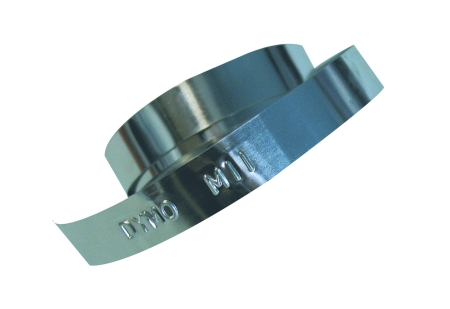 DYMO RHINO Cinta M1011 12mmx6,40m Acero inoxidable sin adhesivo