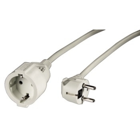 HAMA Cable extension Schucko 10m Blanco