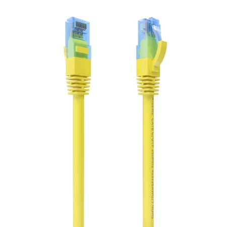 AISENS - CABLE DE RED LATIGUILLO RJ45 CAT.6 UTP AWG26 CCA, AMARILLO, 3.0M