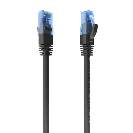 AISENS - CABLE DE RED LATIGUILLO RJ45 CAT.6 UTP AWG26 CCA, NEGRO, 10M