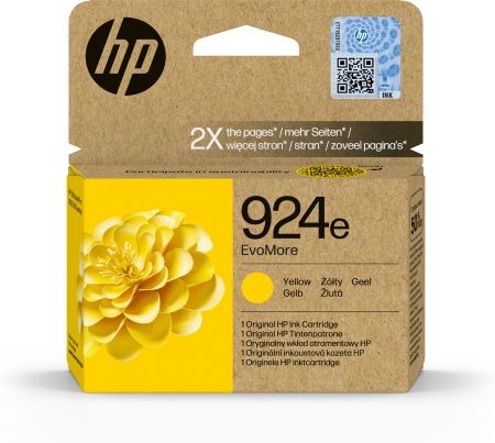 HP 924e Cartucho Amarillo OfficeJet Pro 8120, 8130 series