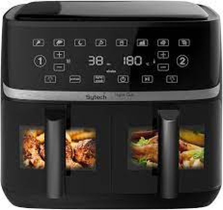 SYTECH Freidora 5,5 X2 LITROS DIGITAL