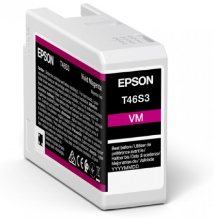 EPSON Singlepack Vivid Magenta T46S3 UltraChrome Pro 10 ink 25ml SC-P700