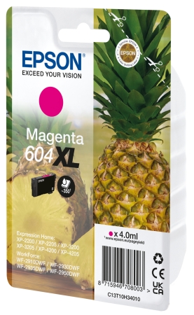 EPSON Tinta magenta 604XL Piña
