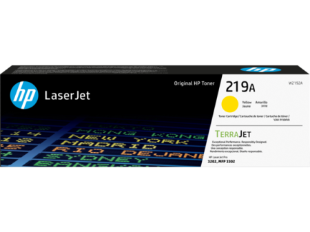 HP 219A Yellow Original LaserJet Toner Cartridge
