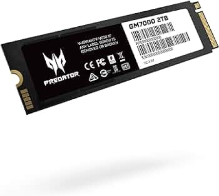 ACER Disco Duro Predator SSD GM7000 M.2 NVMe PCIe Gen 4*4 2TB