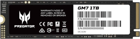 ACER Disco Duro Predator SSD GM7 M.2 NVMe PCIe Gen 4*4 1TB