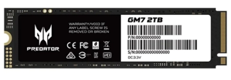 ACER Disco Duro Predator SSD GM7 M.2 NVMe PCIe Gen 4*4 2TB