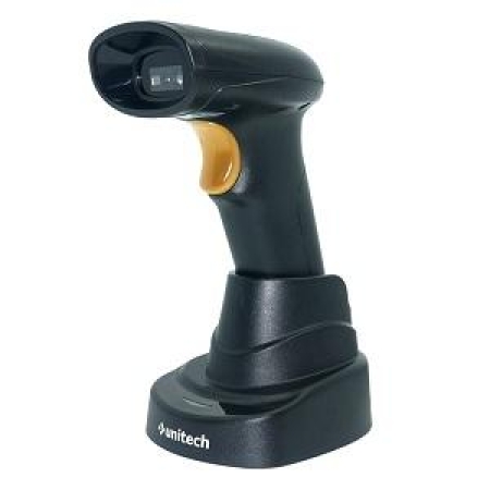 UNITECH MS822B, 2D SR Imager, 2.4G Bluetooth 100m, cradle (integrated with 2.4G Dongle),USB