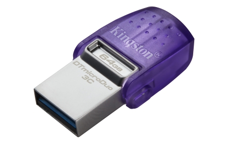 KINGSTON Pendrive Datatraveler 64GB MICRODUO 3C 200MB/S DUAL USB-A + USB-C