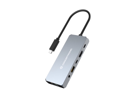 Conceptronic Docking USB-C 6in1 USB4 40Gbps 1xHDMI 8K 2xUSB-A 10Gbps 1xUSB-C 10Gbps 1xRJ45 2.5Gb 1xAudio 1xUSB-C Alimentacion 100W